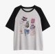 American Retro Korean Type Idle Style Oversize Cotton Short Sleeve