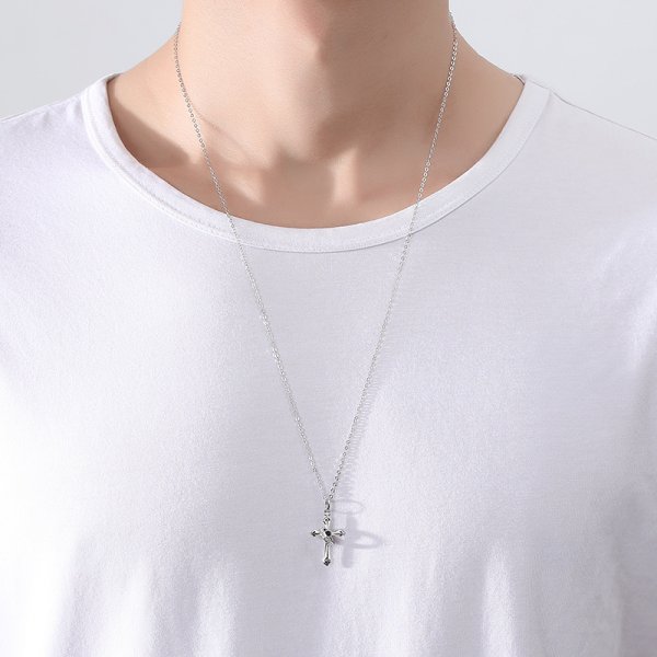 Men's Fashion Cross Ornament Necklace