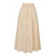 Women's High Waist Long Skirt Elastic Waist